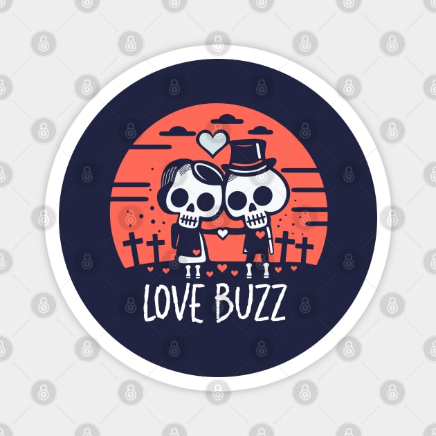 LOVE BUZZ Magnet by artslaves